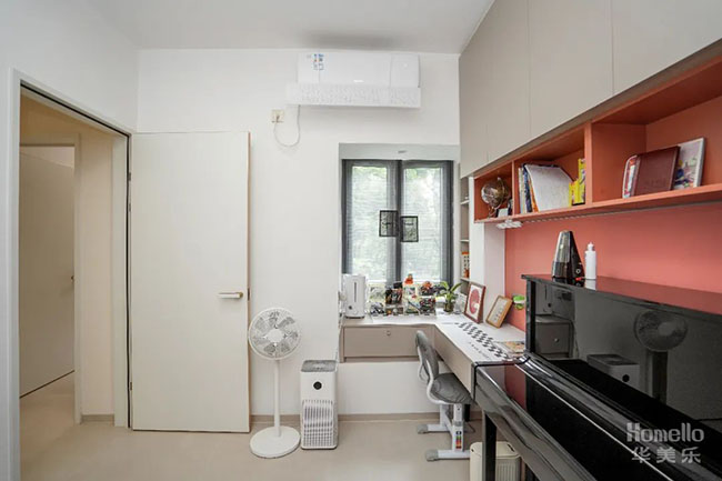 118㎡奶油風，自然優(yōu)雅的小清新橫廳設計，讓家呈現(xiàn)有趣的靈魂